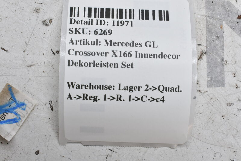 Mercedes GL X166 Innendecor Dekorleisten Holz Braun Set Bild 9