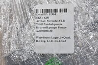 Mercedes CLK W209 Verdeckpumpe Hydraulikpumpe Pumpe A2098000330 Bild 8