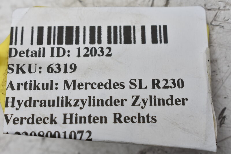 Mercedes SL R230 Hydraulikzylinder Zylinder Verdeck Hinten Rechts A2308001172 Bild 5