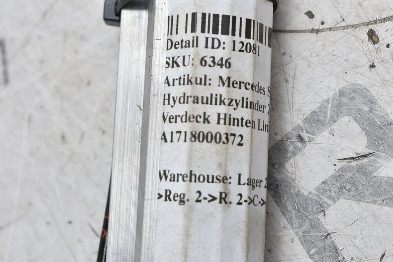 Mercedes SLK R171 Hydraulikzylinder Zylinder Verdeck Hinten Links A1718000372 Bild 9