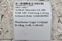 Mercedes GL GLS X166 ML GLE W166 ABC Federung Leitung Schlauch Rohr A1663203954 Bild 6