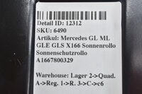 Mercedes GL ML GLE GLS X166 Sonnenrollo Sonnenschutzrollo  A1667800329 Bild 10