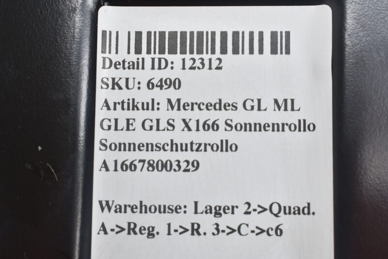 Mercedes GL ML GLE GLS X166 Sonnenrollo Sonnenschutzrollo  A1667800329 Bild 10