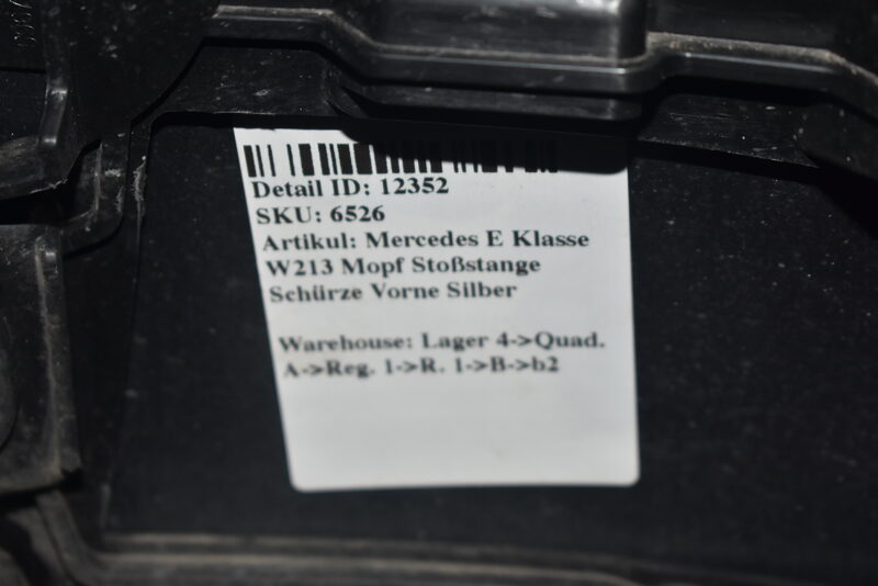 Mercedes E Klasse W213 Mopf Stoßstange Schürze Vorne Silber Bild 10