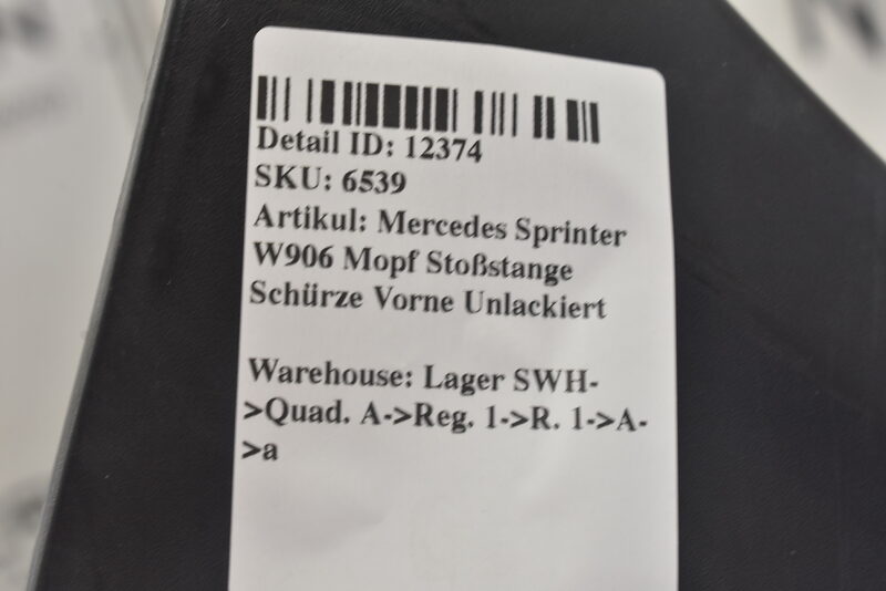 Mercedes Sprinter W906 Mopf Stoßstange Schürze Vorne Unlackiert Bild 9