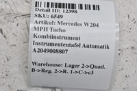 Mercedes W204 MPH Tacho Kombiinstrument Instrumententafel Automatik A2049008807 Bild 10