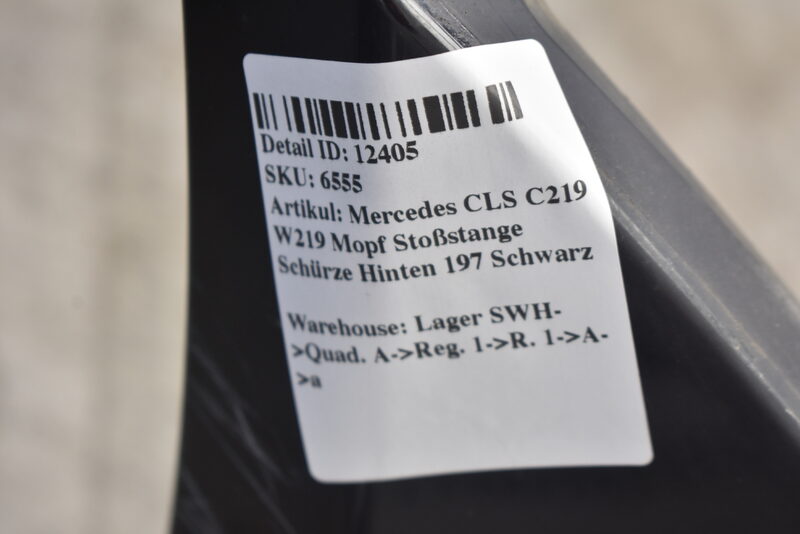 Mercedes CLS C219 W219 Mopf Stoßstange Schürze Hinten 197 Schwarz Bild 10