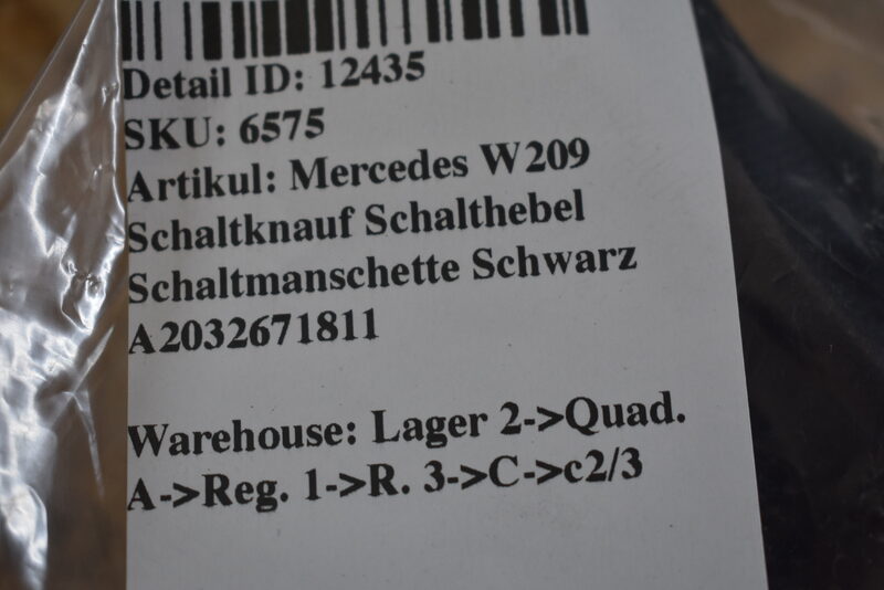 Mercedes W209 Schaltknauf Schalthebel Schaltmanschette Schwarz A2032671811 Bild 9