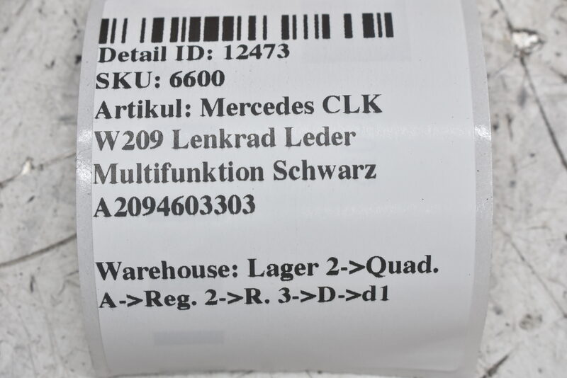 Mercedes CLK W209 Lenkrad Leder Multifunktion Schwarz A2094603303 Bild 10