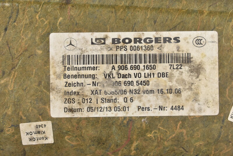 Mercedes Sprinter W906 VW Crafter  Dachhimmel Himmel A9066901650 Bild 8