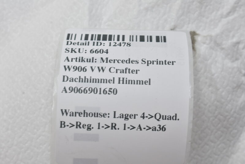 Mercedes Sprinter W906 VW Crafter  Dachhimmel Himmel A9066901650 Bild 9