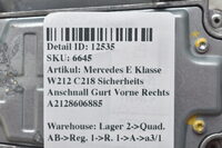 Mercedes E Klasse W212 C218 Sicherheits Anschnall Gurt Vorne Rechts A2128606885 Bild 7