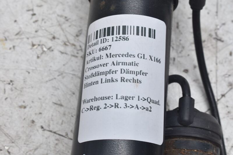Mercedes GL X166 Crossover Airmatic Stoßdämpfer Dämpfer Hinten Links Rechts Bild 6