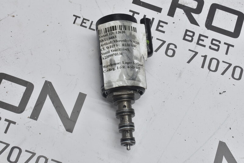 Mercedes S W220 CL W215 SL R230 ABC Ventil Ventilblock A2209970036