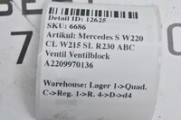 Mercedes S W220 CL W215 SL R230 ABC Ventil Ventilblock A2209970136 Bild 6