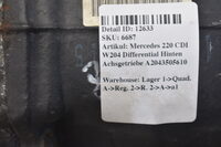 Mercedes C 220 CDI W204 Differential Hinten Differentialgetriebe A2043505610 Bild 6