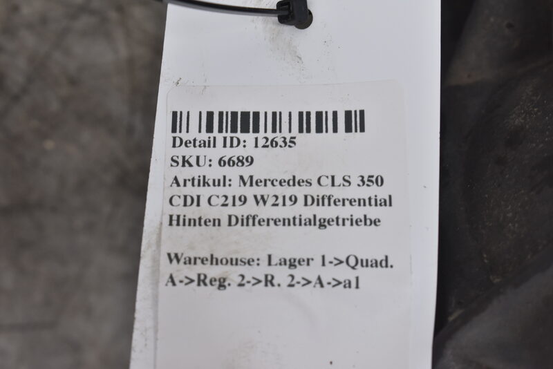 Mercedes 320 CDI W219 W211 Differential Hinten Differentialgetriebe A2193502014 Bild 5