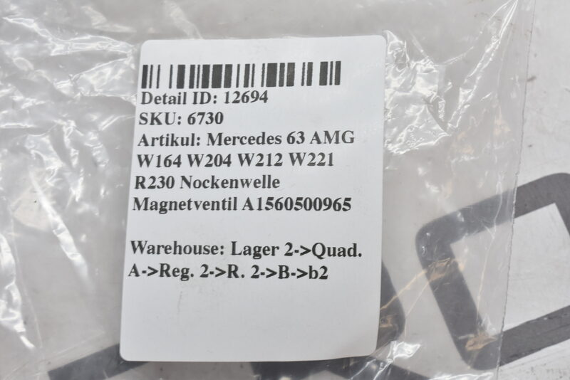 Mercedes 63 AMG W164 W204 W212 W221 R230 Nockenwelle Magnetventil A1560500965 Bild 4