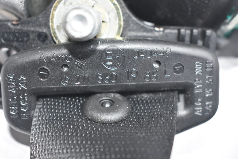 Mercedes E W211 Sicherheits Anschnall Gurt Vorne Links Schwarz A2118601985 Bild 6