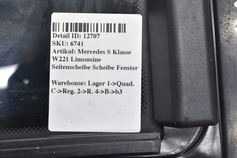 Mercedes S Klasse W221 Seitenscheibe Scheibe Fenster A221700021 Bild 7