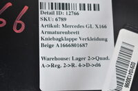 Mercedes GL X166 Armaturenbrett Kniebagklappe Verkleidung Beige A1666801687 Bild 7