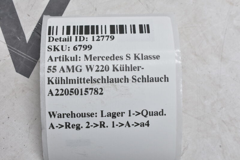 Mercedes S Klasse 55 AMG W220 Kühler-Kühlmittelschlauch Schlauch A2205015782 Bild 5