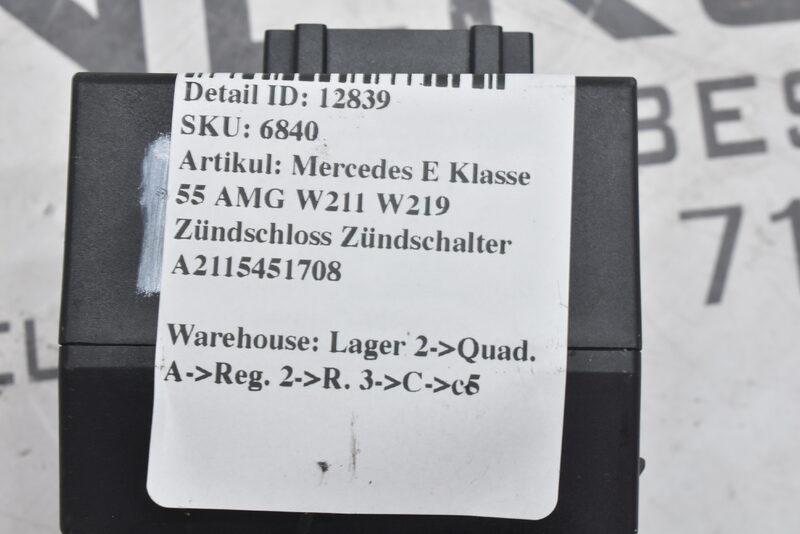 Mercedes E Klasse 55 AMG W211 W219 Zündschloss Zündschalter A2115451708 Bild 6