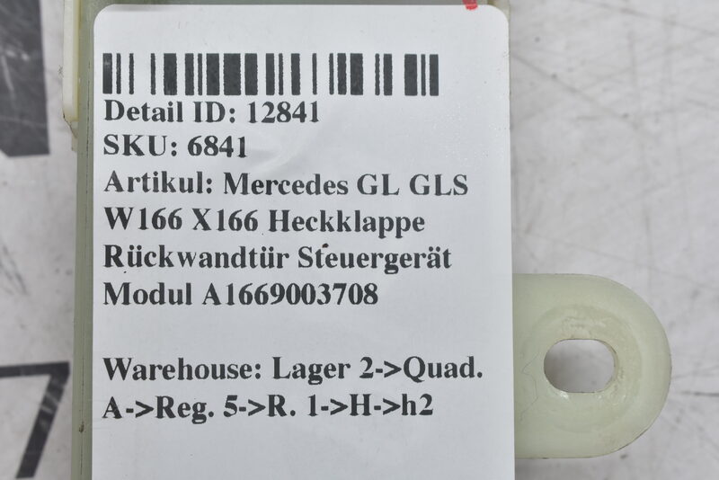 Mercedes GL GLS W166 X166 Heckklappe Rückwandtür Steuergerät Modul A1669003708 Bild 6