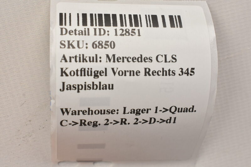 Mercedes SLK Kotflügel Vorne Rechts 345 Jaspisblau Bild 7