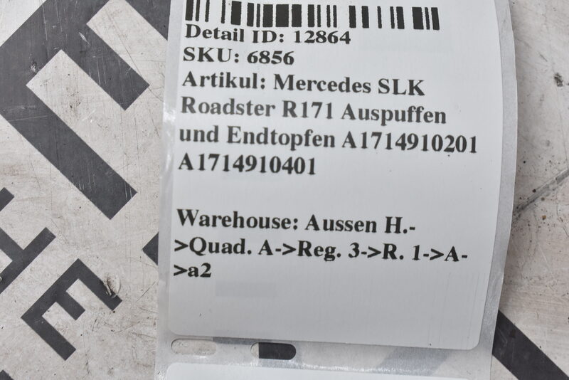 Mercedes SLK 350 R171  Auspuffen und Endtopfen A1714910201 A1714910401 Bild 10