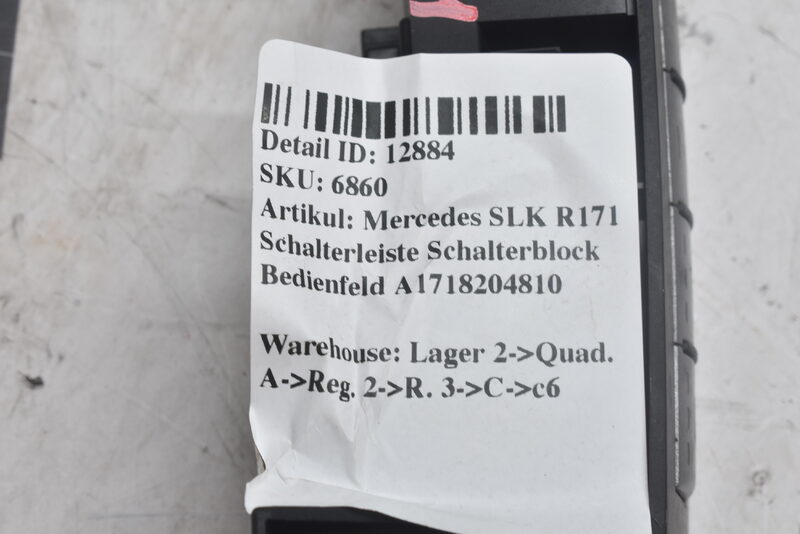 Mercedes SLK R171  Schalterleiste Schalterblock Bedienfeld A1718204810 Bild 6