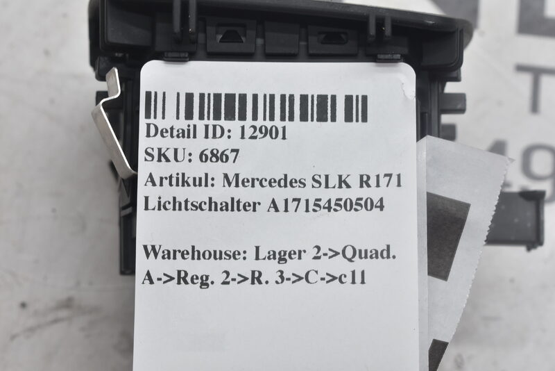 Mercedes SLK R171  Lichtschalter A1715450504 Bild 5
