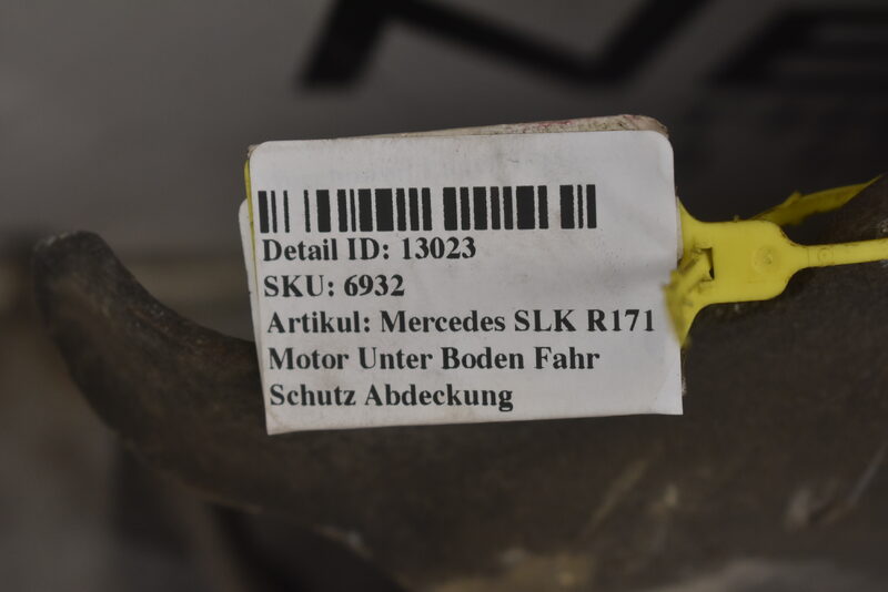 Mercedes SLK R171  Motor Unter Boden Fahr Schutz Abdeckung Bild 6