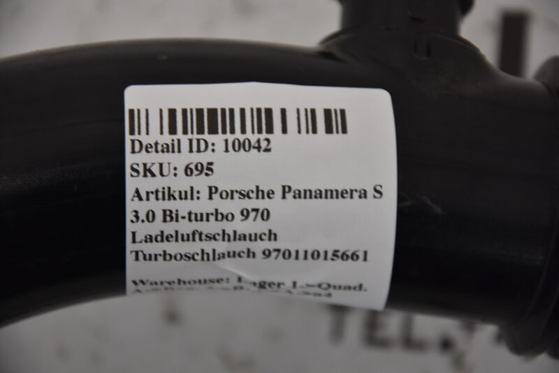 Porsche Panamera S 3.0 Bi-turbo 970 Ladeluftschlauch Turboschlauch 97011015661 Bild 6