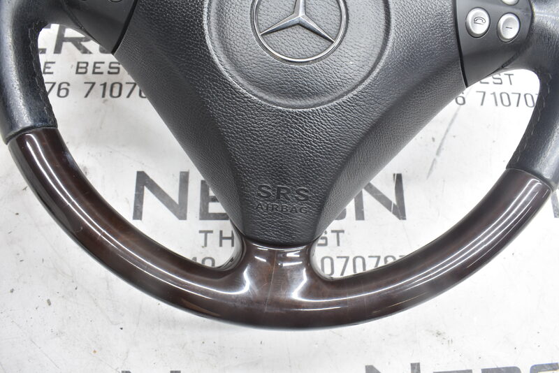 Mercedes SLK R171 W203 CL203 C Lenkrad Leder Multifunktion A1714600203 Bild 4