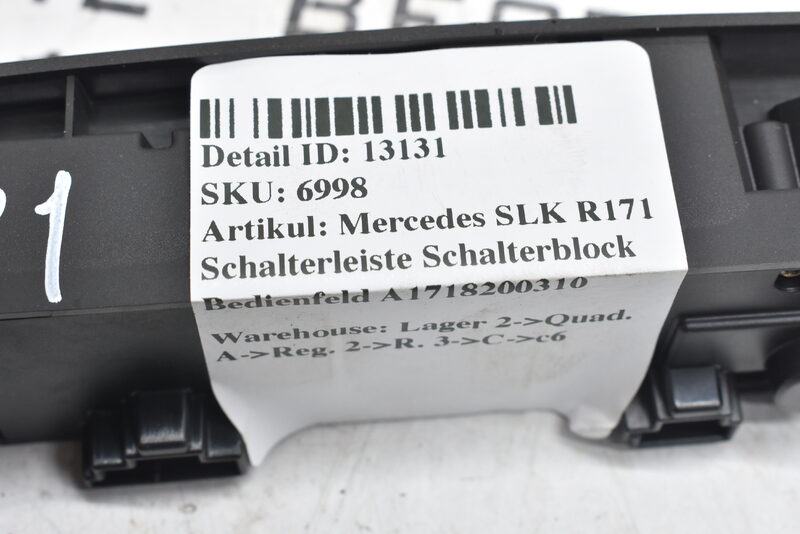 Mercedes SLK R171 Schalterleiste Schalterblock Bedienfeld A1718200310 Bild 6
