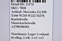 Mercedes GL550 X166 W218 W222 M278 Kurbelwelle Motorkurbelwelle A2780300301 Bild 8