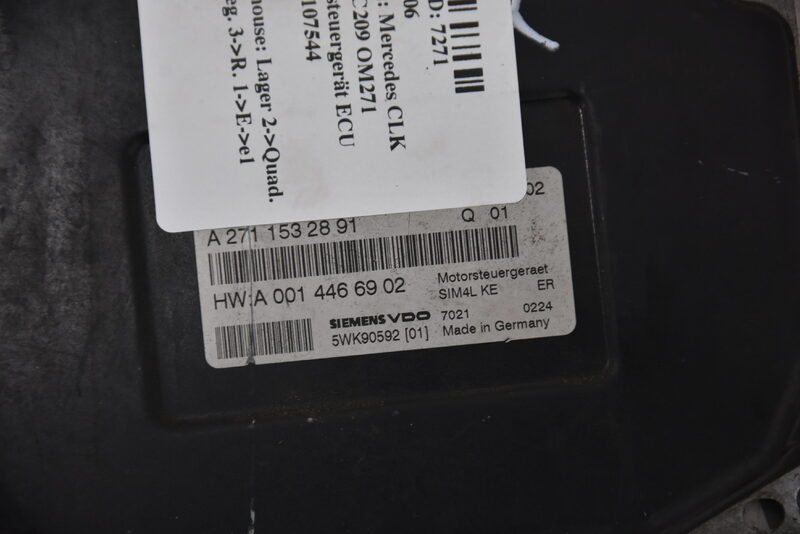 Mercedes CLK 200 W209 C209 Motorsteuergerät ECU A2710107544 Bild 4