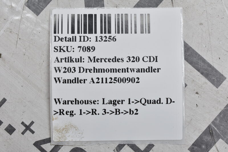 Mercedes 320 CDI W203  Drehmomentwandler Wandler A2112500902 Bild 6