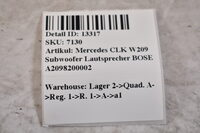 Mercedes CLK W209  Subwoofer Lautsprecher BOSE A2098200002 Bild 5