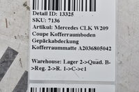 Mercedes CLK W209 Kofferraumboden Gepäckabdeckung Kofferraummatte A2036805042 Bild 6