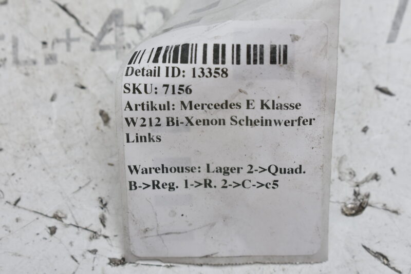 Mercedes E Klasse W212  Bi-Xenon Scheinwerfer Links A2128207961 Bild 7