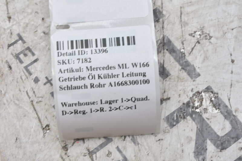Mercedes ML GLE W166 GL GLS X166 350 CDI Klimaleitung Rohrschlauch A1668300100 Bild 6