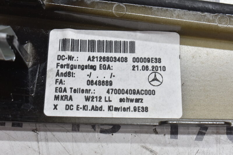 Mercedes E Klasse W212 E63 AMG Schalthebel Mittelkonsole Verkleidung A2126803408 Bild 6