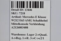 Mercedes E Klasse W212 E63 AMG Schalthebel Mittelkonsole Verkleidung A2126803408 Bild 7