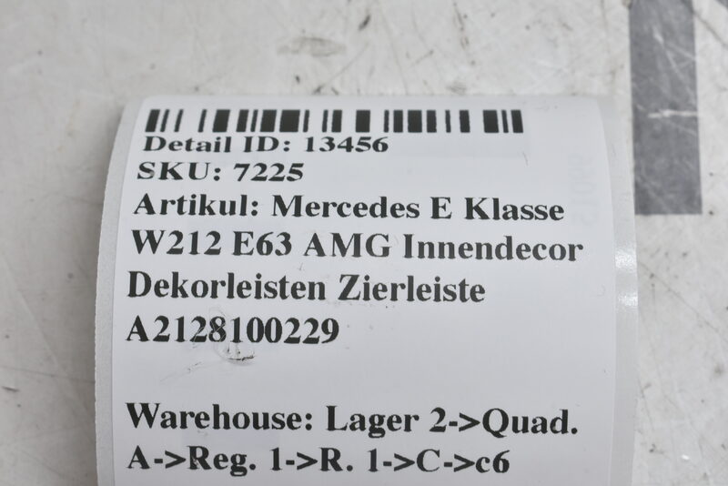 Mercedes E Klasse W212 E63 AMG Innendecor Dekorleisten Zierleiste  A2128100229 Bild 4