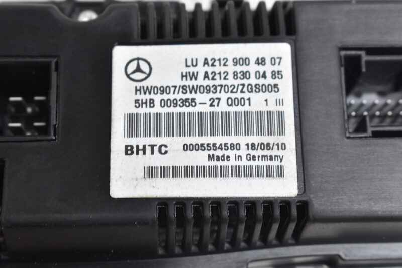 Mercedes E Klasse W212 Klima bedienteil Bedienfeld Regelung  A2129004807 Bild 5