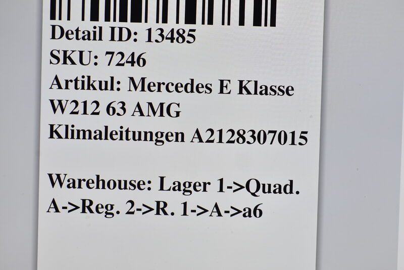 Mercedes E Klasse W212 63 AMG Klimaleitungen A2128307015 Bild 6