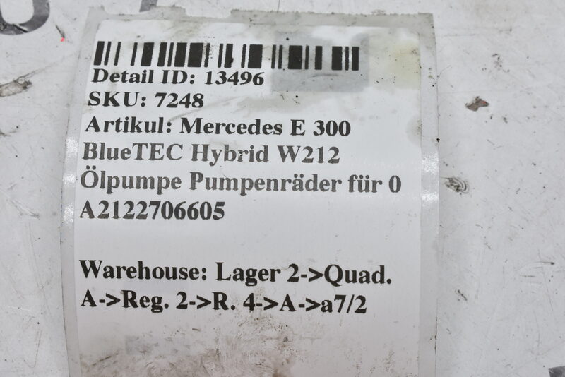 Mercedes E 300 BlueTEC Hybrid W212 Ölpumpe Pumpenräder für Getriebe A2122706605 Bild 7