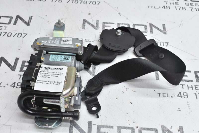 Mercedes E W212 Sicherheits Anschnall Gurt Vorne Rechts Schwarz A2128607785